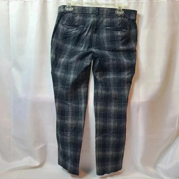 Cynthia Rowley Plaid Pattern Black and White Dress Pants - Picture 2 of 3